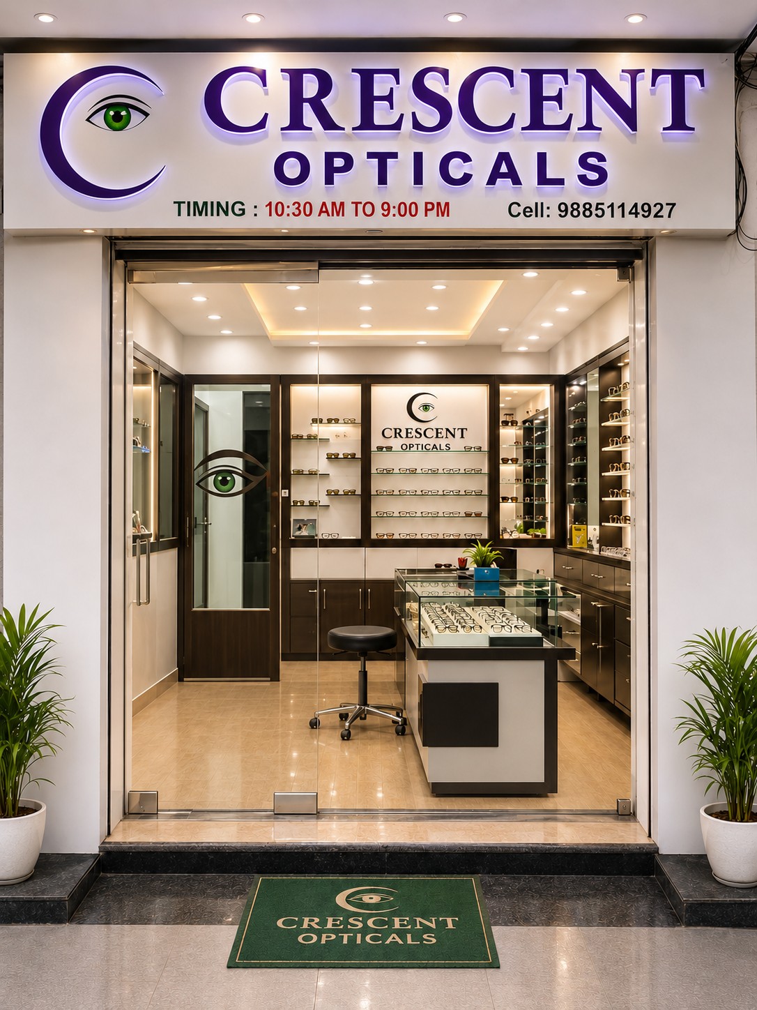 Crescent Opticals showroom